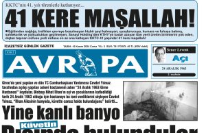 BU GÜN AVRUPA MANŞETİNİ HİÇBİR HABER SİTESİ YAYINLAMADI