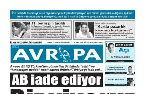 Gazete manşetleri 22 Haziran 2025 PAZAR