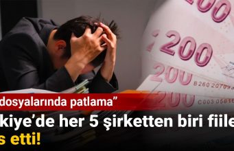 Türkiye’de Her 5 Şirketten Biri Fiilen İflas Etti