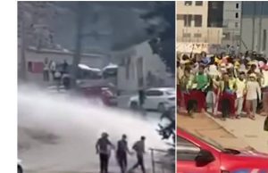 Akkuyu Nükleer Santrali inşaatında haklarını isteyen işçilere çok sert müdahale