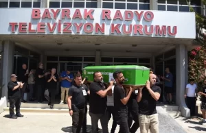 Erdinç Gündüz son yolculuğuna uğurlandı: Gündüz için BRTK’da tören düzenlendi