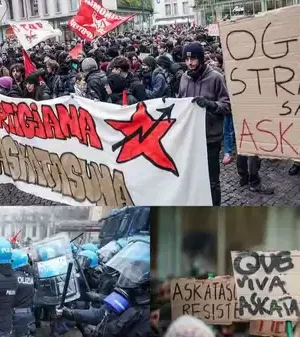 İtalya’da sokaklar karıştı: Polisle göstericiler karşı karşıya geldi