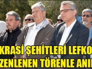 Demokrasi Şehitleri Lefkoşa’da düzenlenen törenle anıldı