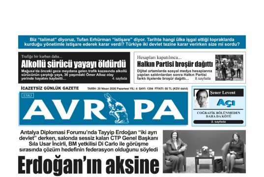 Gazete Manşetleri 20 Nisan 2026 Pazartesi