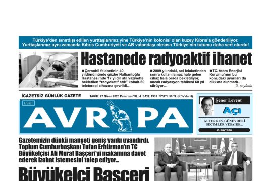 Gazete Manşetleri 27 Nisan 2026 Pazartesi