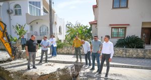 Gönyeli-Alayköy’de kanalizasyon çalışmaları sürüyor: Sisteme 30 hane daha dahil edilecek