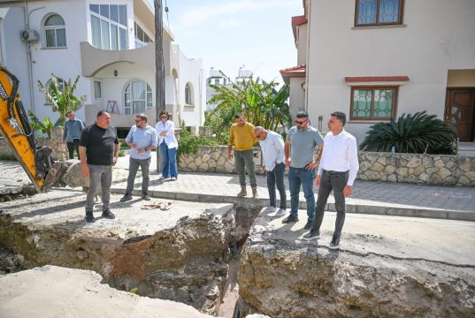 Gönyeli-Alayköy’de kanalizasyon çalışmaları sürüyor: Sisteme 30 hane daha dahil edilecek