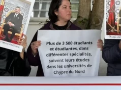 Fas’ta Kuzey Kıbrıs diplomalarının tanınmaması nedeniyle protesto düzenlendi