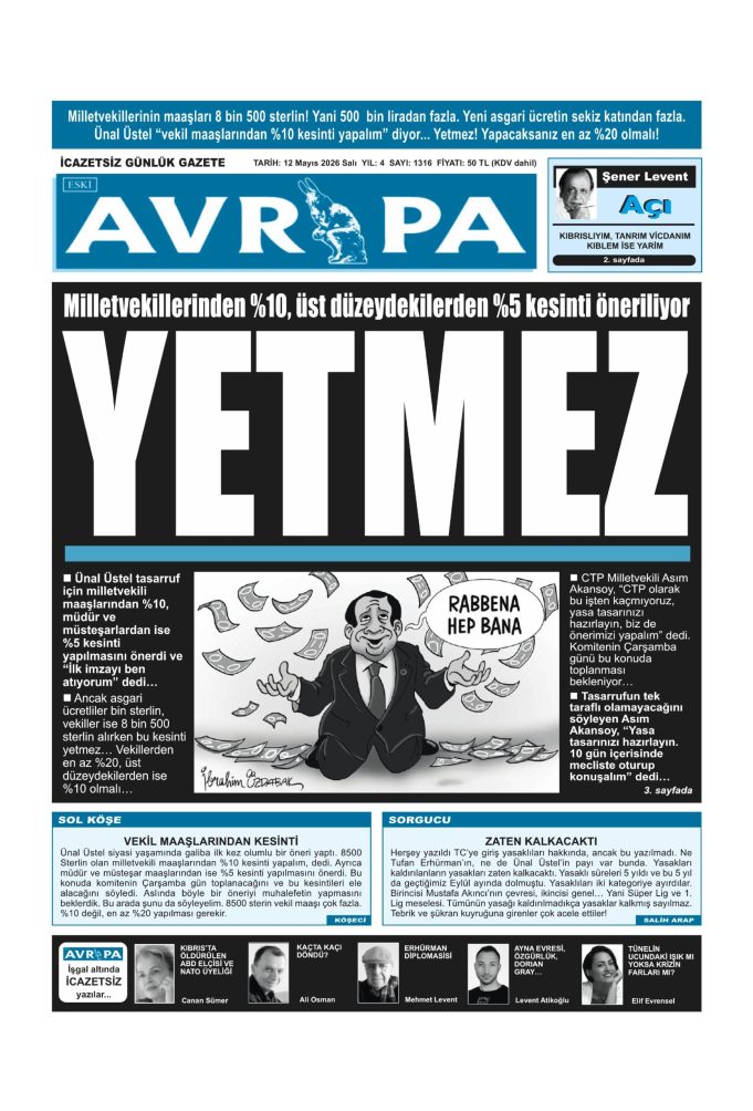 Gazete Manşetleri 12 Mayıs 2026 Salı