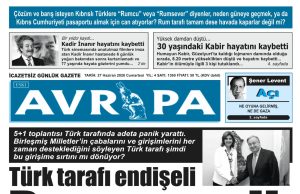 Gazete Manşetleri 27 Haziran 2026 Cumartesi