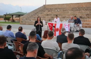 TC ve “KKTC” bayrakları eşliğinde Sıla Usar İncirli: Kamu kaynakları halkın refahı için kullanılacak