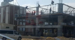 İskele’deki inşaatta “pes” dedirten görüntüler