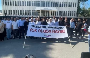Sendikalar Başbakanlık önünde eylem yaptı: Yolsuzluğa, yoksulluğa, yok oluşa hayır